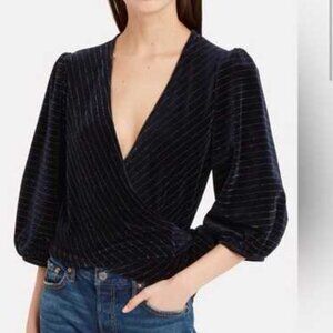 Ganni wrap top